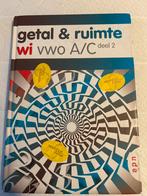 Getal & Ruimte wiskunde A/C deel 2 VWO, Ophalen of Verzenden, Gelezen, VWO, Wiskunde A