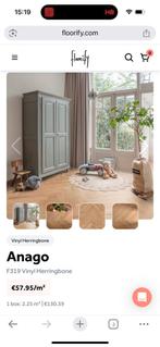 Floorify Anago pvc - bijna compleet, Huis en Inrichting, Stoffering | Vloerbedekking, Ophalen, Bruin, Nieuw, Minder dan 10 m²