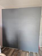 Kledingkast grijs 200 x 222, Huis en Inrichting, Kasten | Kledingkasten, Ophalen, 200 cm of meer, Met hangruimte, Zo goed als nieuw