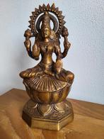 Mooi bronzen beeld van godin Lakshmi 33 cm hoog (3,7 kg), Ophalen of Verzenden, Zo goed als nieuw