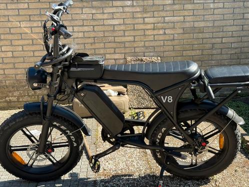‍️ V8 Fat Fiets Dubbele Accu, Achterzitje, Alarm+2 Sleutels!, Fietsen en Brommers, Elektrische fietsen, Zo goed als nieuw, Ophalen of Verzenden