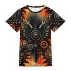 Iron & Wings T-shirt – Waar Steampunk Dark Rebellion ontmoet, Verzenden, Nieuw, Zwart, Loud & Lethal