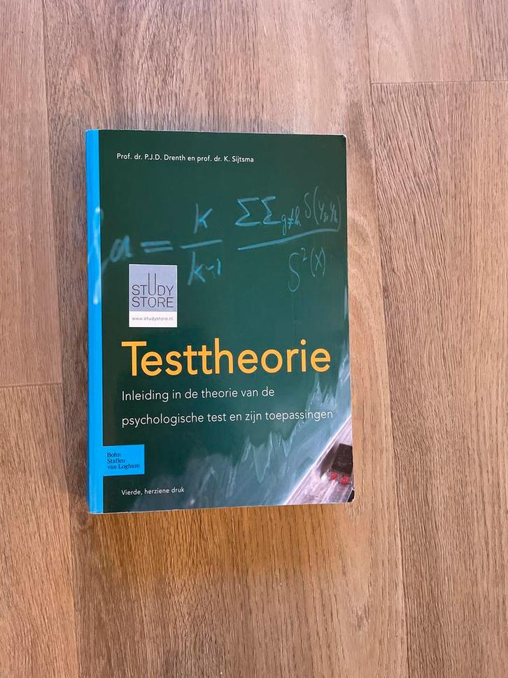 Testtheorie - Inleiding psychologische tests, Boeken, Studieboeken en Cursussen, Gelezen, HBO, Beta, Ophalen of Verzenden