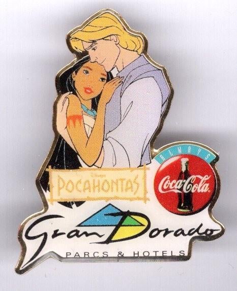 Pocahontas Gran dorado Coca-Cola PIN ( BLAD9_924 ), Verzenden, Nieuw, Stad of Land, Speldje of Pin