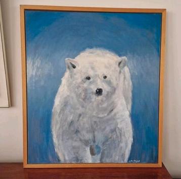 Mooie IJSBEER door Pieter Huijzer (Dordrecht) - schilderij beschikbaar voor biedingen