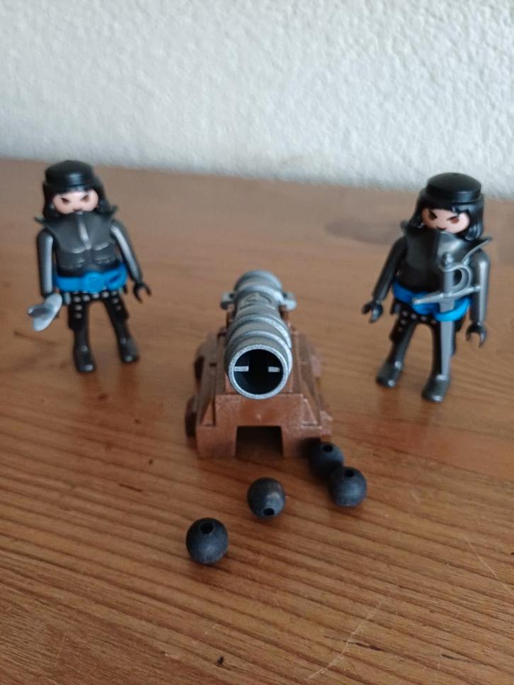 Playmobil soldaten met kanon en kogels, Kinderen en Baby's, Speelgoed | Playmobil, Zo goed als nieuw, Los playmobil, Ophalen of Verzenden