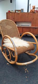 Rotan schommelstoel manou boho vintage, Ophalen, Gebruikt