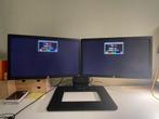 Dubbele HP Elitedisplay monitor + HP adjustable standaard, Computers en Software, Monitoren, Ophalen, Hp, VGA, Gebruikt