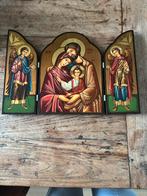 3 luik | Heilige familie, Antiek en Kunst, Antiek | Religie, Ophalen of Verzenden