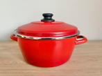 Rode Braadpan - Geschikt voor Inductie, Overige materialen, Gebruikt, Inductieplaat, Ophalen of Verzenden