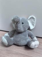 Olifanten knuffel grijs 22 cm, Ophalen of Verzenden, Gebruikt, Olifant