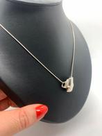 V401 Prachtige zilveren FBM ketting met modernist hangrr, Sieraden, Tassen en Uiterlijk, Kettingen, Met hanger, Ophalen of Verzenden