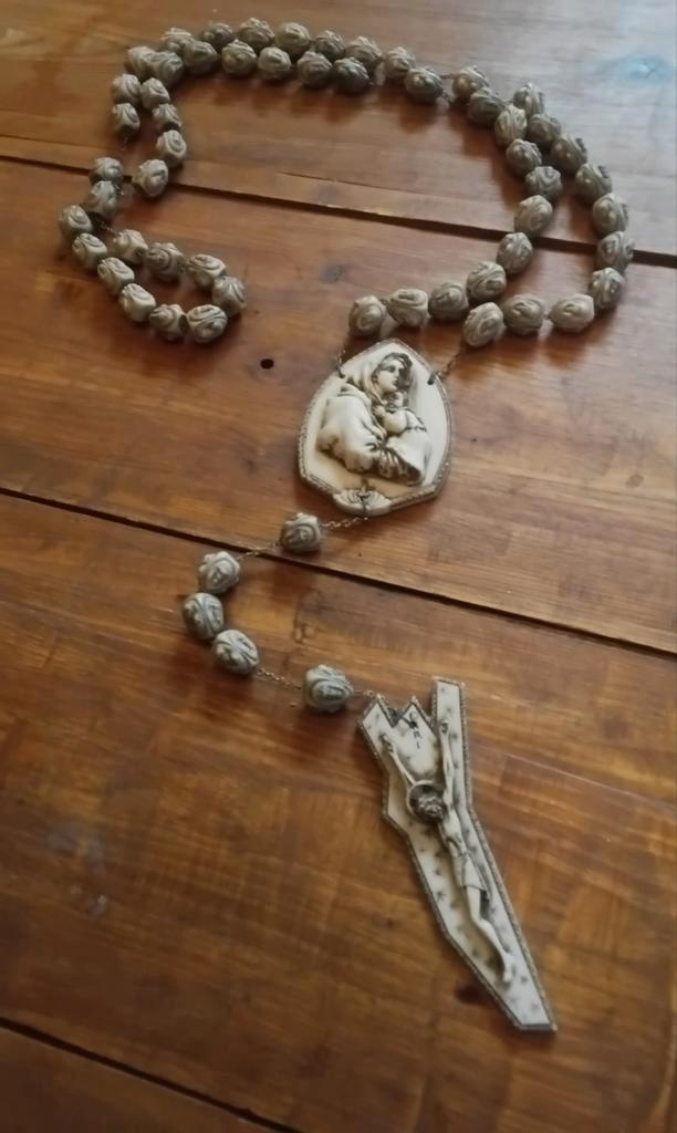 Grote antieke paternoster, Antiek en Kunst, Antiek | Religie, Ophalen of Verzenden