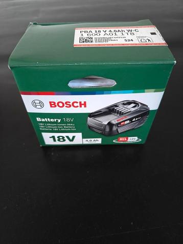 Bosch 18 V 4.0 AH accu beschikbaar voor biedingen