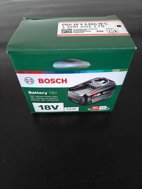 Bosch 18 V 4.0 AH accu, Doe-het-zelf en Verbouw, Gereedschap | Machine-onderdelen en Toebehoren, Zo goed als nieuw, Ophalen of Verzenden