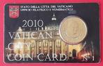coincard Vaticaan 50 cent 2010 nr. 1, Ophalen of Verzenden, Vaticaanstad, 50 cent, Setje
