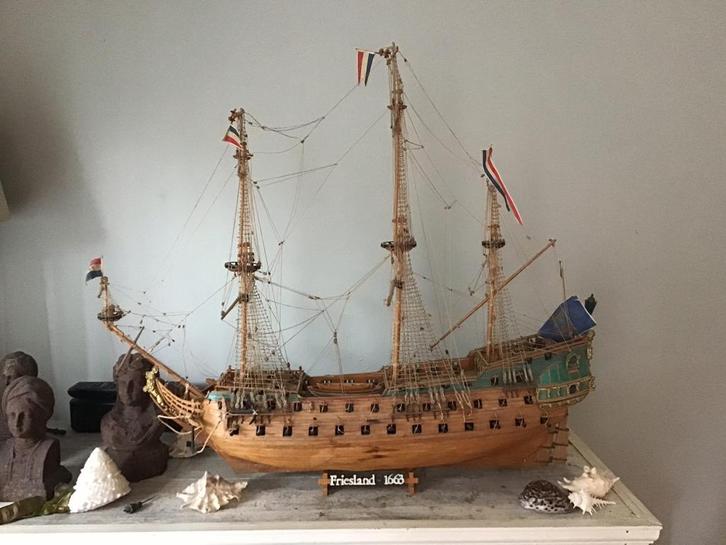 Modelbouw boot de friesland 1663, Hobby en Vrije tijd, Modelbouw | Boten en Schepen, Zo goed als nieuw, Ophalen