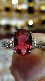 Damesring met edelsteen roze Lylac indonesië CAR34, Overige materialen, Verzenden, Nieuw, 17 tot 18