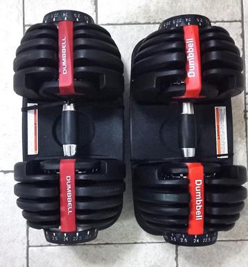 verstelbare dumbbell nieuw 2x24 kg beschikbaar voor biedingen