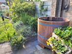Houten ovale dompelton 415L -stevig, waterdicht en met zitje, Tuin en Terras, Bubbelbaden en Hottubs, Ophalen, Gebruikt