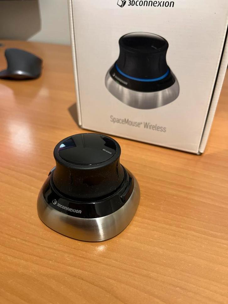 3Dconnexion SpaceMouse Wireless - 3D Muis, Computers en Software, Muizen, Zo goed als nieuw, Muis, Rechtshandig, Draadloos, Ergonomisch