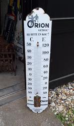 Grote emaille thermometer Oliefabriek Orion Zaandam️️⛽️, Verzamelen, Merken en Reclamevoorwerpen, Reclamebord, Gebruikt, ., Ophalen of Verzenden