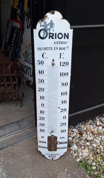Grote emaille thermometer Oliefabriek Orion Zaandam️️⛽️ beschikbaar voor biedingen