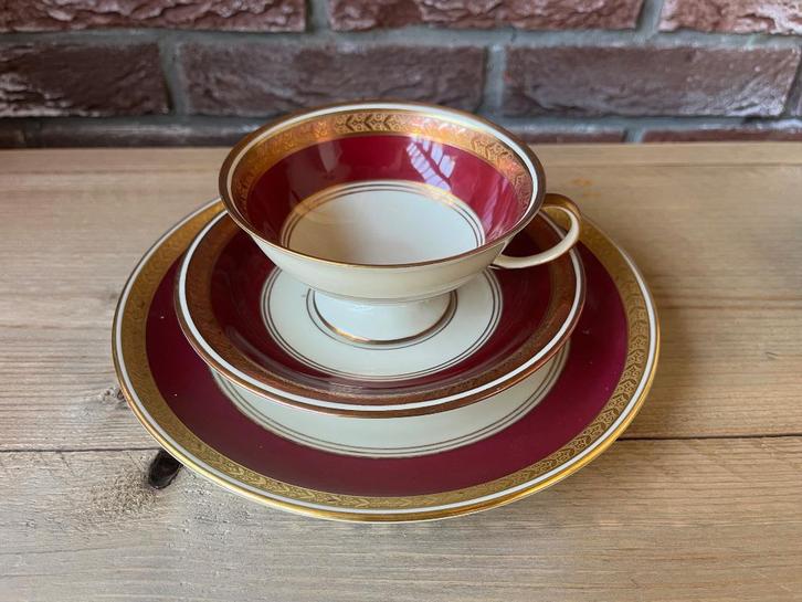 Antiek ontbijtsetje / Duits - Furstenberg, Antiek en Kunst, Antiek | Servies los, Ophalen of Verzenden