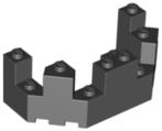 Lego Black Castle Turret Top 4 x 8 x 2 1/3, Ophalen of Verzenden, Gebruikt, Losse stenen, Lego