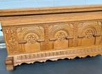 Zeer mooie bewerkte houten kist / dekenkist, Ophalen, 100 tot 150 cm, Minder dan 50 cm, Minder dan 50 cm