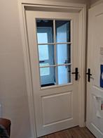 Te koop binnendeur 202x83cm stomp met glas, Doe-het-zelf en Verbouw, 80 tot 100 cm, Binnendeur, Ophalen of Verzenden, Zo goed als nieuw