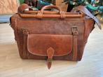 Bruine (geiten-)leren weekendtas - 60 euro, 40 tot 60 cm, 20 tot 30 cm, Bruin, Minder dan 35 cm