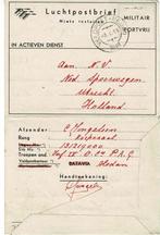 NS bedankbrief Luchtpostblad 1948 Veldpost Medan, Verzenden, Gebruikt, Trein, Overige typen