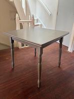 Uitschuifbare vintage houten tafel, Huis en Inrichting, Tafels | Eettafels, Ophalen, Gebruikt, 100 tot 150 cm, 50 tot 100 cm