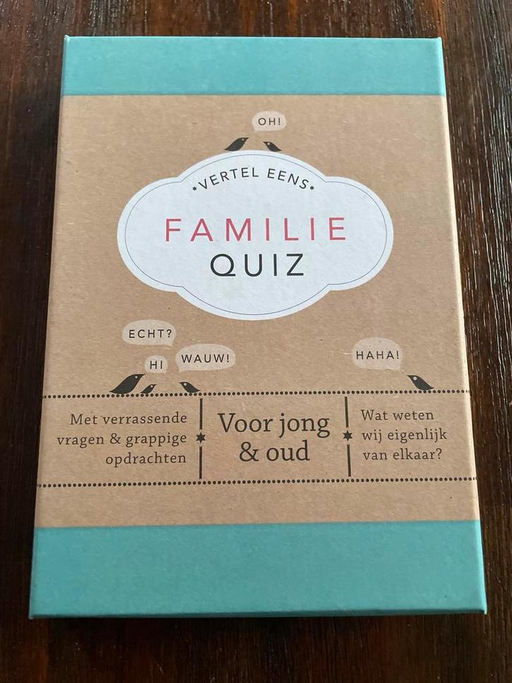 Familie Quiz - Voor Jong & Oud!, Hobby en Vrije tijd, Gezelschapsspellen | Bordspellen, Nieuw, Drie of vier spelers, Ophalen of Verzenden
