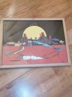 Warner Bros 1995 poster, Met lijst, Rechthoekig Liggend, Ophalen of Verzenden, Zo goed als nieuw