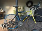 Tacx fietstrainer met Giant racefiets, Gebruikt, Heren, Aluminium, 15 tot 20 versnellingen
