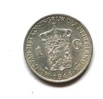 1 gulden 1944 P eikel Wilhelmina bezetting ZFR zilver, 1 gulden, Zilver, Ophalen of Verzenden, Koningin Wilhelmina