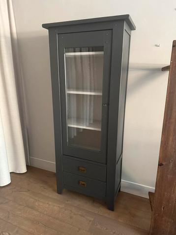 Mooie vitrine/ladenkast landelijke stijl massief eiken  beschikbaar voor biedingen