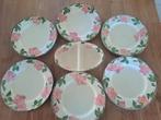 Dinerbord en tweevakschaal Desert Rose Franciscan Ø27cm, Ophalen of Verzenden, Zo goed als nieuw, Bord