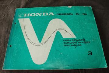 Honda CR250R 1985 motorcycle parts catalogue CR 250 R  beschikbaar voor biedingen