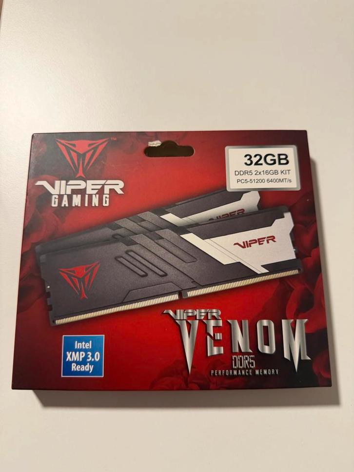 Nieuwe DDR5 RAM 2x16GB 6400MT/s, Auto diversen, Autostickers, Ophalen of Verzenden