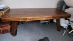 Massief eiken salontafel, Ophalen, 100 tot 150 cm, 50 tot 100 cm, Zo goed als nieuw
