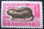 URUGUAY 9 - Dieren: zoogdieren (nutria), Ophalen of Verzenden, Postfris, Dier of Natuur