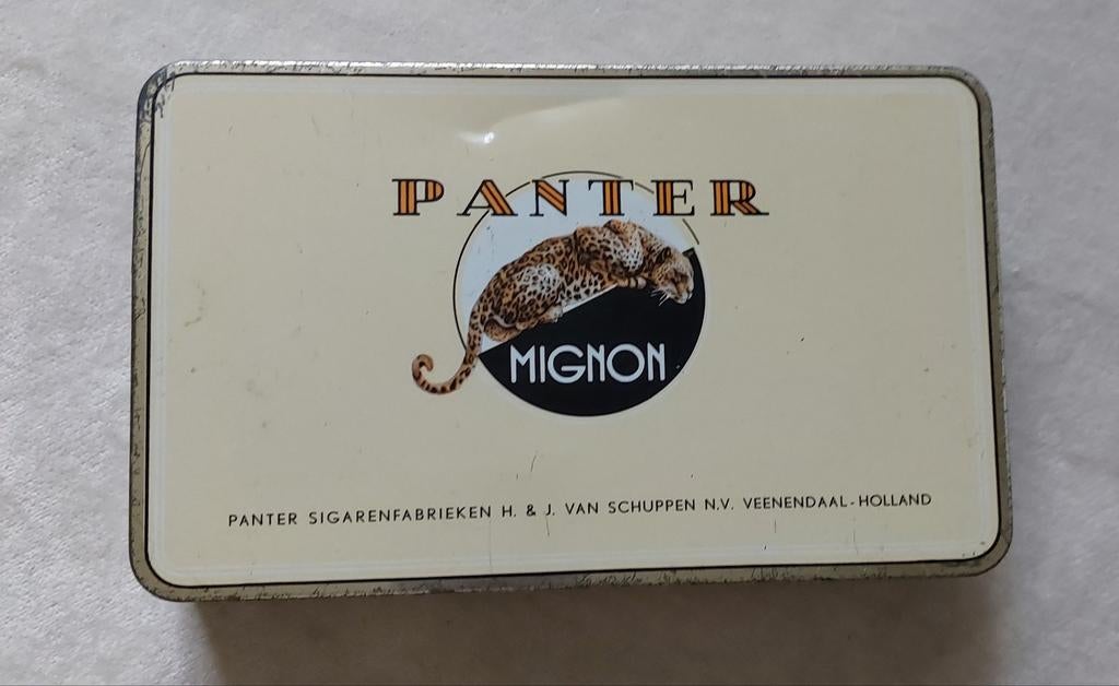 Sigarendoosje vintage, Verzamelen, Blikken, Ophalen of Verzenden, Gebruikt, Overige