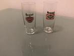 2 Vintage Brand Bier Glazen, Ophalen of Verzenden