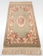 Handmade nieuw Aubusson green tapijt wol 60x107cm, Huis en Inrichting, Stoffering | Tapijten en Kleden, ., Nieuw, ., Crème