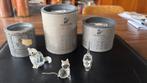 Swarovski 3 delige poezen set, Verzamelen, Swarovski, Ophalen, Nieuw, Figuurtje