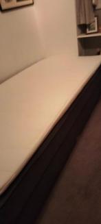 Z.G.A.N Boxpring  donkergrijs  90 x 200  (Moet deze week weg, Ophalen, 90 cm, Eenpersoons, Zo goed als nieuw
