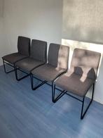 Eetkamerstoelen, Ophalen, Gebruikt, Grijs, Stof